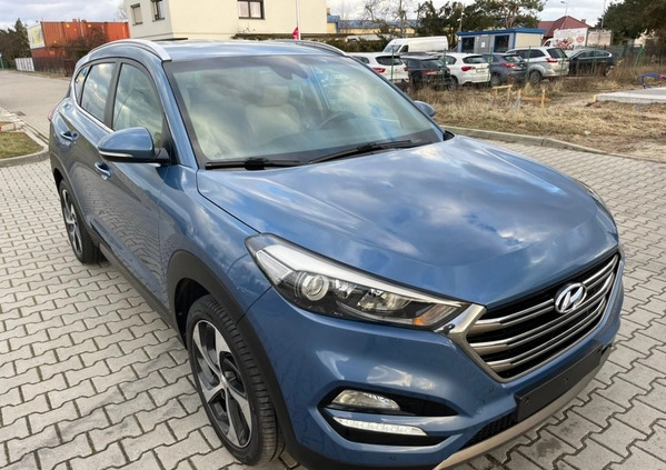 Hyundai Tucson cena 68000 przebieg: 99000, rok produkcji 2016 z Leszno małe 407